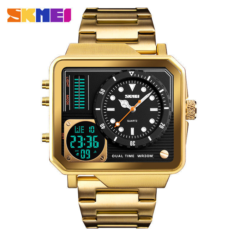 SKMEI Men Dual Display Sport Watch Stopwatch Alarm Digital Watch