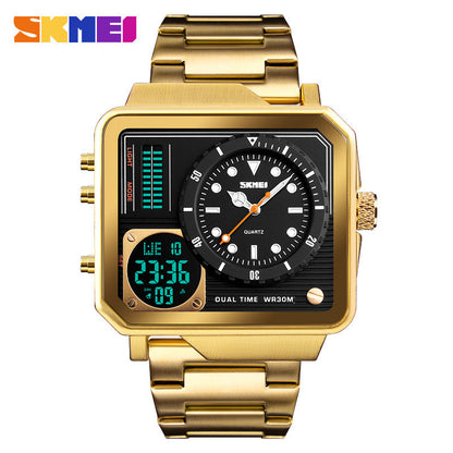 SKMEI Men Dual Display Sport Watch Stopwatch Alarm Digital Watch