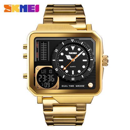 SKMEI Men Dual Display Sport Watch Stopwatch Alarm Digital Watch