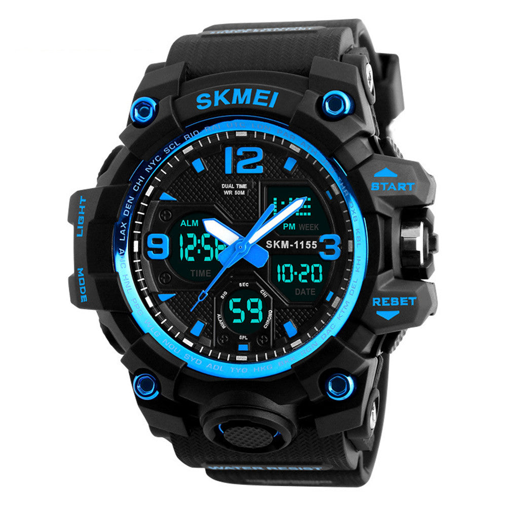 SKMEI Men Quartz Analog LED Digital Clock Military Waterproof Sport Watches