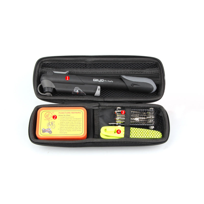 Portable Bicycle Tire Repair Tool Kits Bag Multifunction Cycling Bike Tools Set PT-09 Large