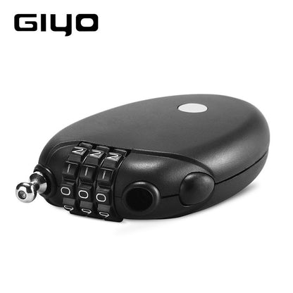 GIYO Multi-function Mini Cable Bicycle Lock Anti Theft Code Helmet Lock