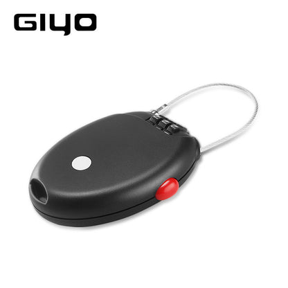 GIYO Multi-function Mini Cable Bicycle Lock Anti Theft Code Helmet Lock