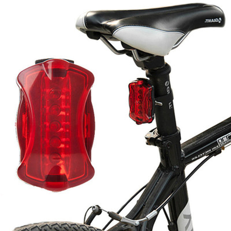 WJ-101 5 LED Bicycle Front Light+Tail Light Set Waterproof MTB Bike Rear Light Cycling Lamp Flashlight