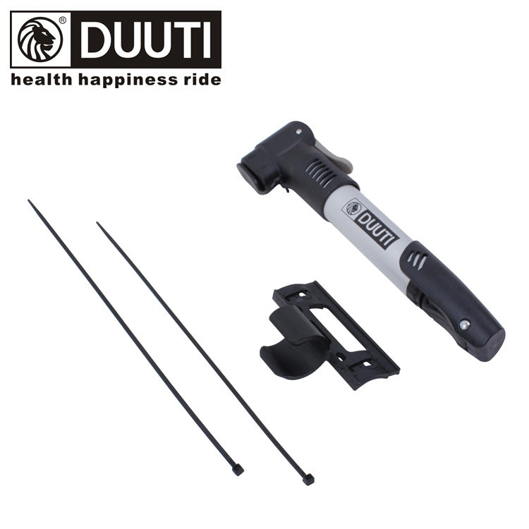 DUUTI Aluminum Alloy Portable Bicycle Tyre Air Pump with Mounting Bracket