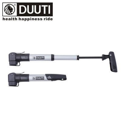 DUUTI Aluminum Alloy Portable Bicycle Tyre Air Pump with Mounting Bracket