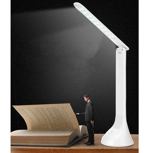 Foldable USB Table Lamp Rechargeable 18 LEDs Touch Control Dimming Eye Protection Night Light