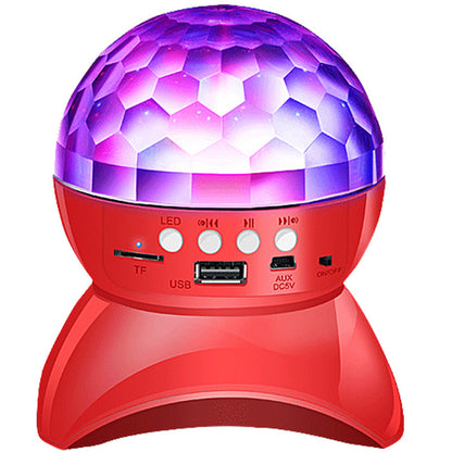 Mini Wireless Bluetooth Speaker with Color Light Support U Disk, TF Card, Aux Input for Home Party, Entertainment