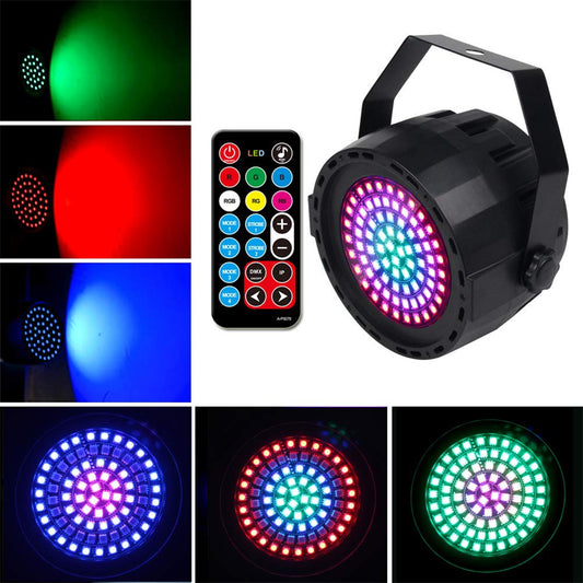 12W 78 LED Par Lights for Stage RGB LED DMX Controlled Sound Activated Remote for Wedding, Party, KTV