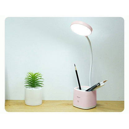 YAGE 3-in-1 Multi-functional Rechargable Makeup Mirror Pen Holder Desk Lamp