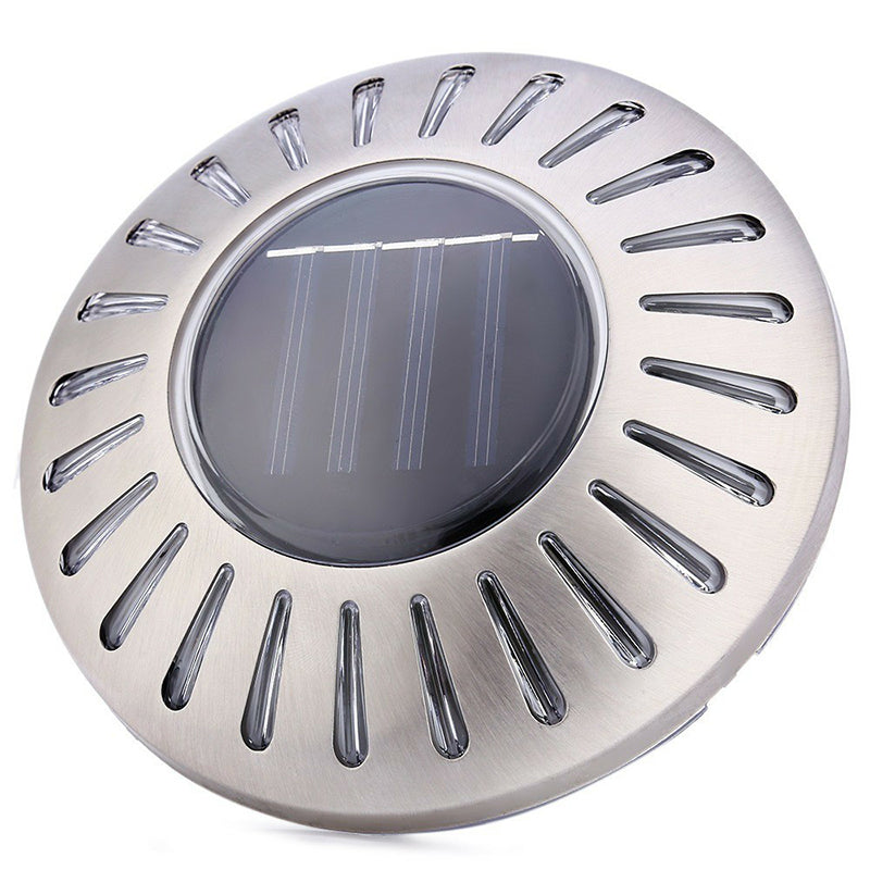 Solar Garden Underground Light 6-LED Outdoor Waterproof Stainless Steel Surface Solar Wall Lamp