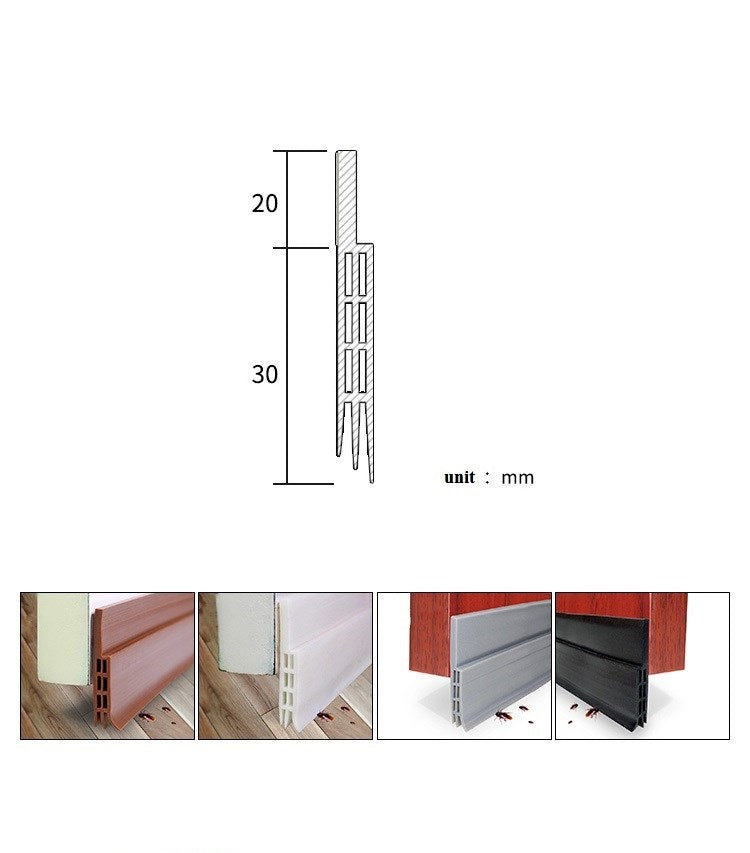 Under Door Draft Stopper Weather Stripping Door Bottom Seal Strip