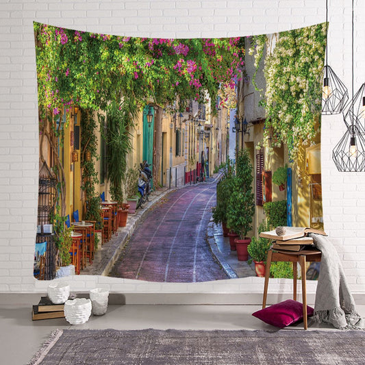 Graceful Nordic Natural Scenery Blanket Wall Hanging Curtain, Size: 200x150cm