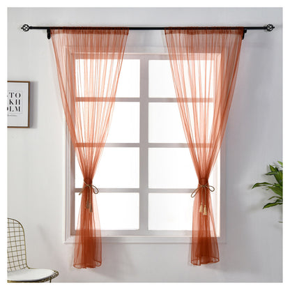 100 x 150cm Stylish Window Gauze Curtain Party Room Drape Divider