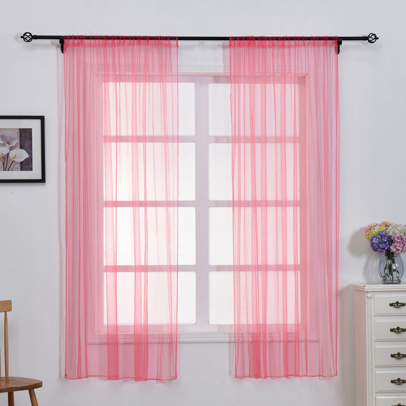 100 x 150cm Stylish Window Gauze Curtain Party Room Drape Divider