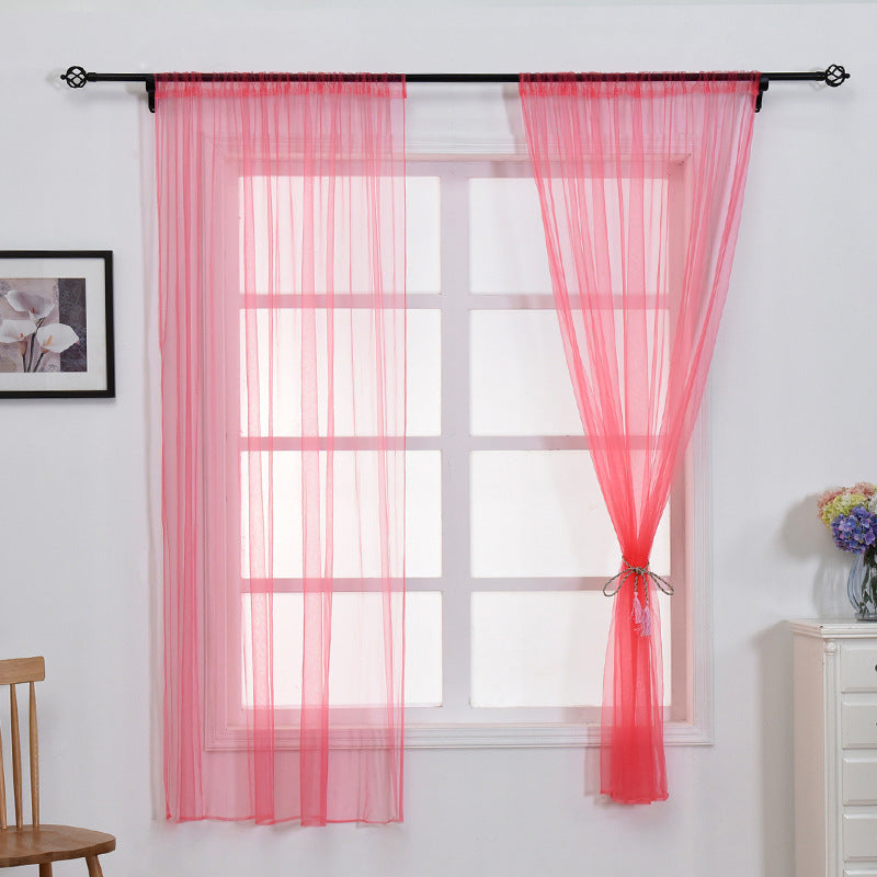 100 x 150cm Stylish Window Gauze Curtain Party Room Drape Divider