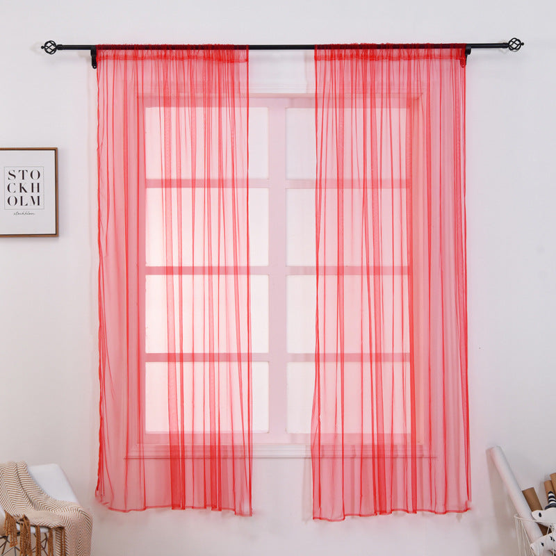 100 x 150cm Stylish Window Gauze Curtain Party Room Drape Divider