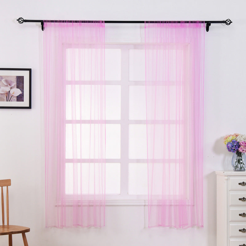 100 x 150cm Stylish Window Gauze Curtain Party Room Drape Divider