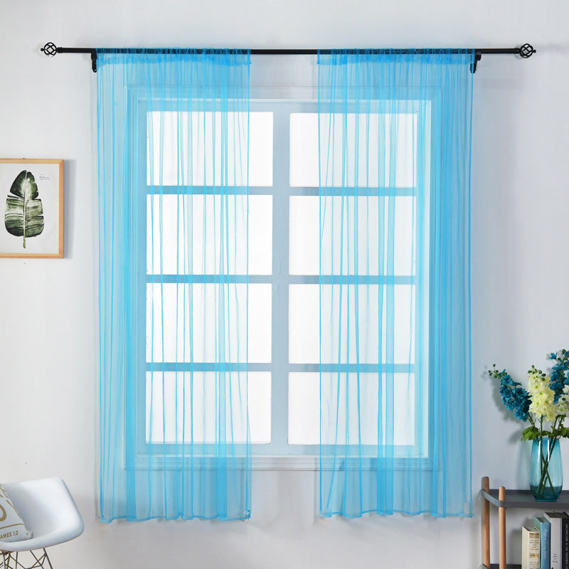 100 x 150cm Stylish Window Gauze Curtain Party Room Drape Divider