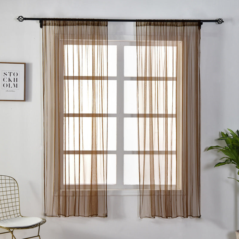 100 x 150cm Stylish Window Gauze Curtain Party Room Drape Divider