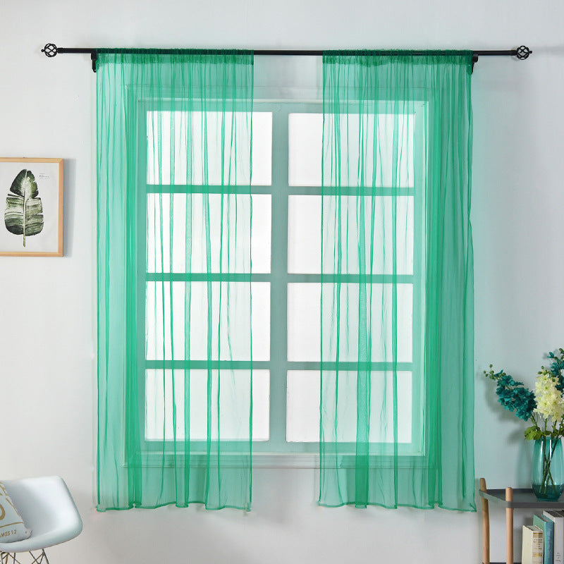 100 x 150cm Stylish Window Gauze Curtain Party Room Drape Divider