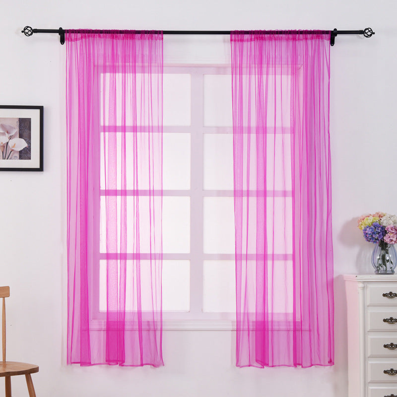 100 x 150cm Stylish Window Gauze Curtain Party Room Drape Divider