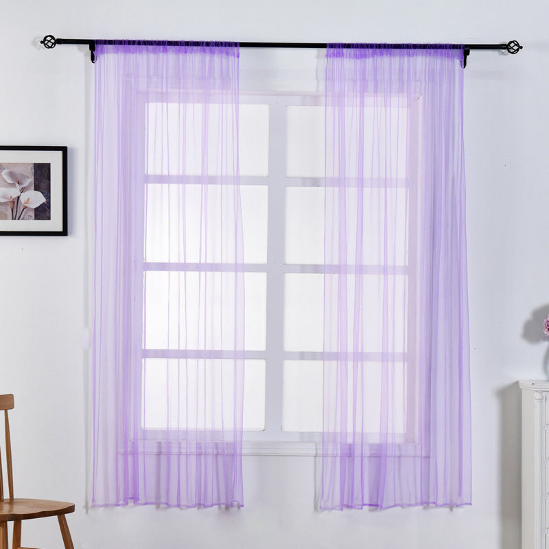 100 x 150cm Stylish Window Gauze Curtain Party Room Drape Divider