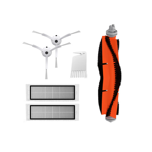 XM010 4 x XM004 Side Brushes + 2 x M001 Filters + XM002 Main Brush with Cleaning Comb Accessories Kit for Xiaomi Mijia Xiaowa Roborock Vacuum Cleaner