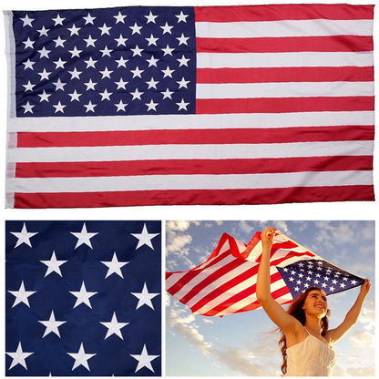 3 x 5ft American Flag USA US United States Stripes Stars with Brass Grommets 90x150cm