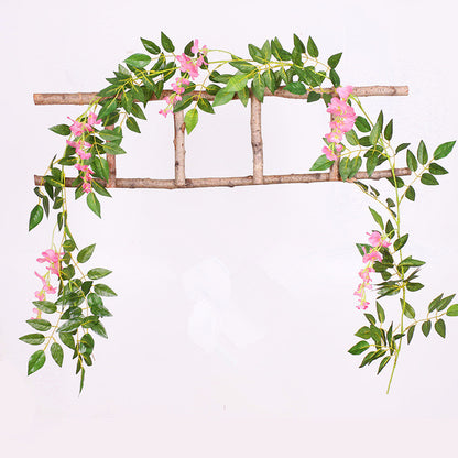 2m Artificial Wisteria Vine Garland Plant Foliage Outdoor/Home Trailing Flower