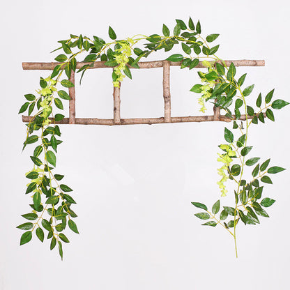 2m Artificial Wisteria Vine Garland Plant Foliage Outdoor/Home Trailing Flower