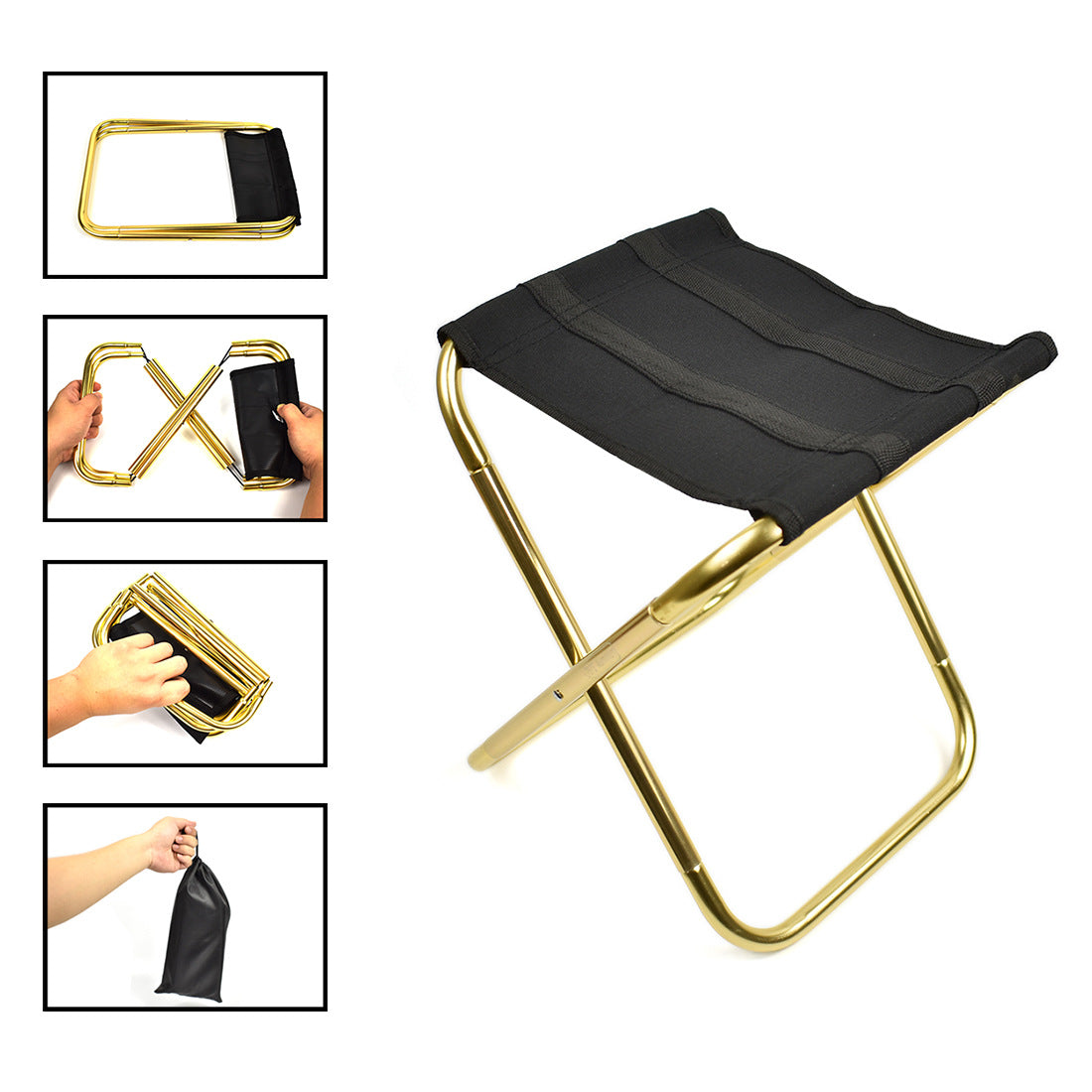 Outdoor Portable Folding Fishing Camping Barbecue Hiking Picnic Train Seating Chair