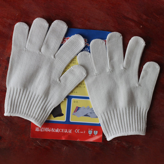 1 Pair Cut-proof Cut Resistant Gloves Stainless Steel Wire Guard