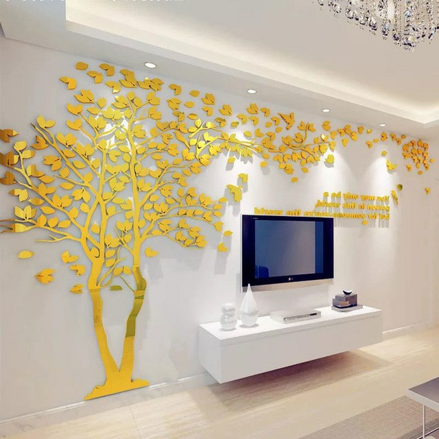 3D Flower Tree Home Room Art Decor DIY Wall Sticker Removable Decal Vinyl Mural