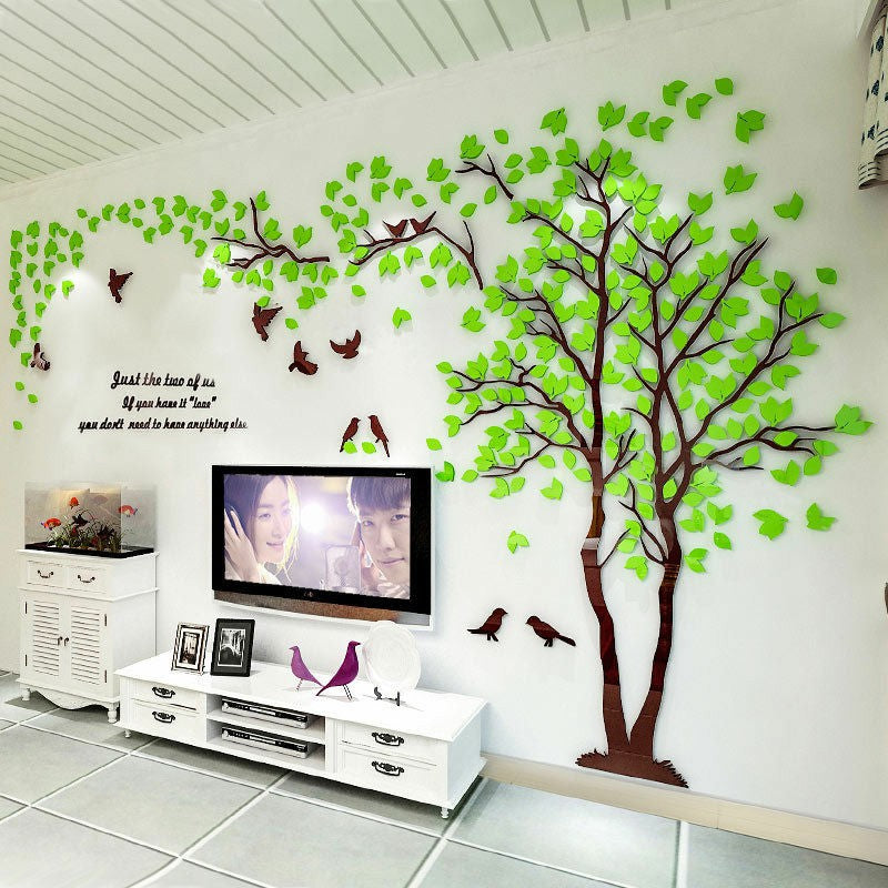 3D Flower Tree Home Room Art Decor DIY Wall Sticker Removable Decal Vinyl Mural