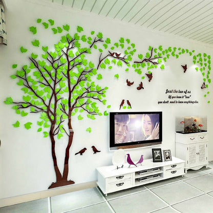 3D Flower Tree Home Room Art Decor DIY Wall Sticker Removable Decal Vinyl Mural