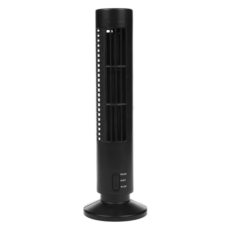 Summer Cool Breeze Vertical Air Conditioning USB Mini Leafless Tower Fan