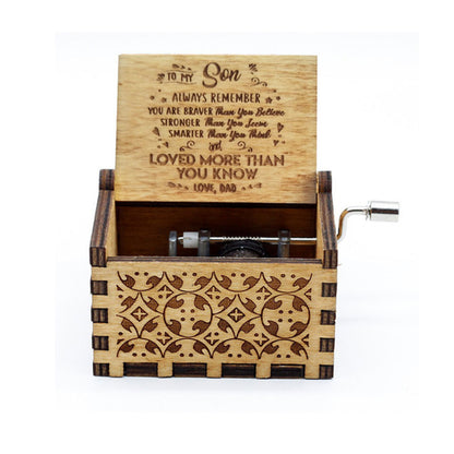 Hand-made Classical Hand-operated Wooden Handicraft Music Box