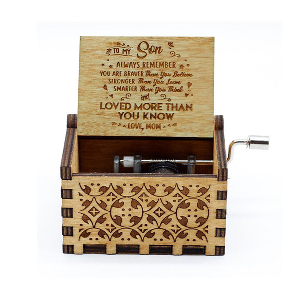 Hand-made Classical Hand-operated Wooden Handicraft Music Box