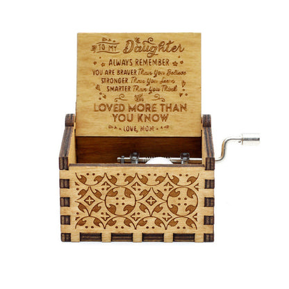 Hand-made Classical Hand-operated Wooden Handicraft Music Box