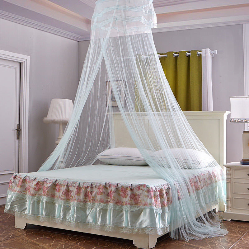 Princess Castle Round Dome Mosquito Net for 1.8m Bed Insect Protection