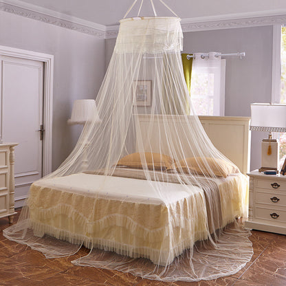 Princess Castle Round Dome Mosquito Net for 1.8m Bed Insect Protection