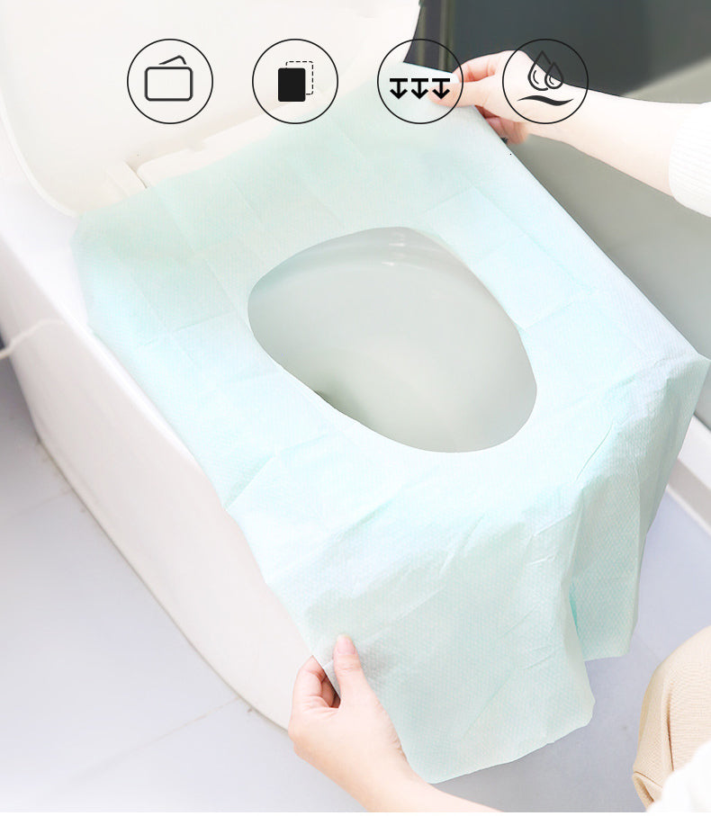 10 Pcs/Pack Disposable Travel Hotel Waterproof Dirty-proof Toilet Cushion