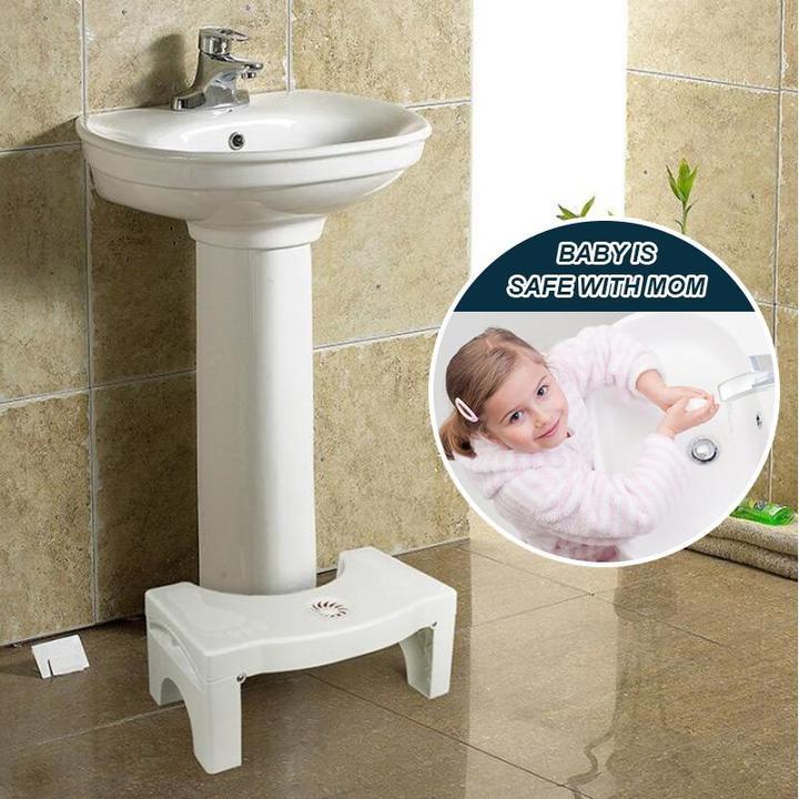 Foldable Squatty Potty Toilet Anti Constipation Step Stool Plastic Thickened