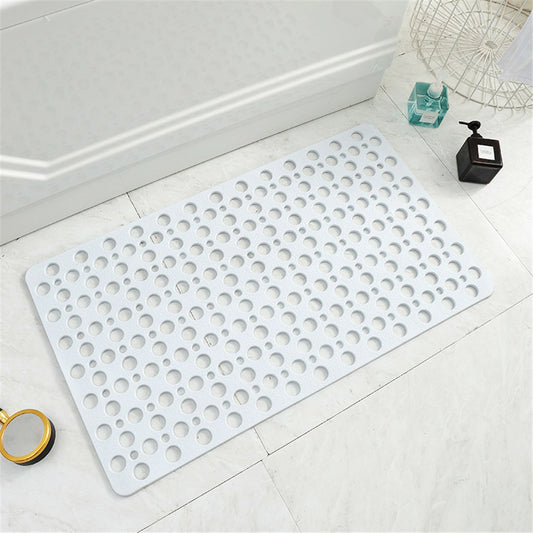 Anti-Slip Anti-Bacterial Bath Mat Bathroom Kitchen TPE Ground Bathtub Mat, Size: 21'' x 21''