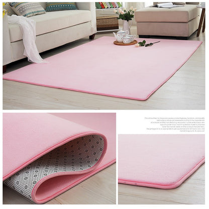 Coral Velvet Soft Mat Non-slip Bathroom Pad Bedroom Floor Rug Carpet 40 x 60cm