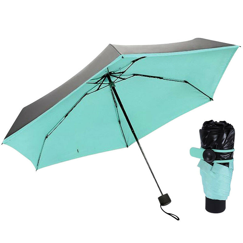 Ultra-strong Sunscreen Anti-ultraviolet Sunshade Black Glue Folding Umbrella