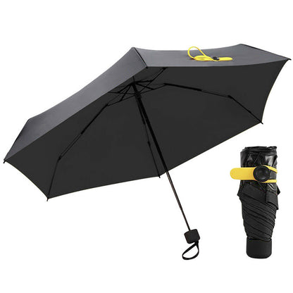 Ultra-strong Sunscreen Anti-ultraviolet Sunshade Black Glue Folding Umbrella