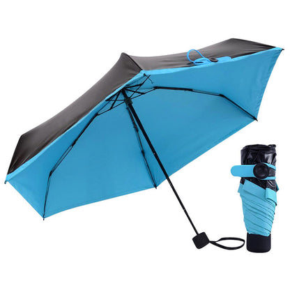 Ultra-strong Sunscreen Anti-ultraviolet Sunshade Black Glue Folding Umbrella