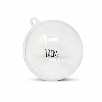 10cm Christmas Decoration Hanging Ball Clear Plastic Ball